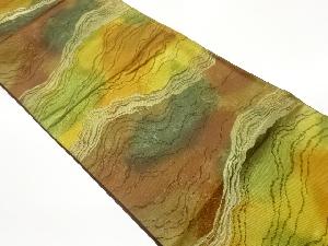 抽象模様織出し袋帯